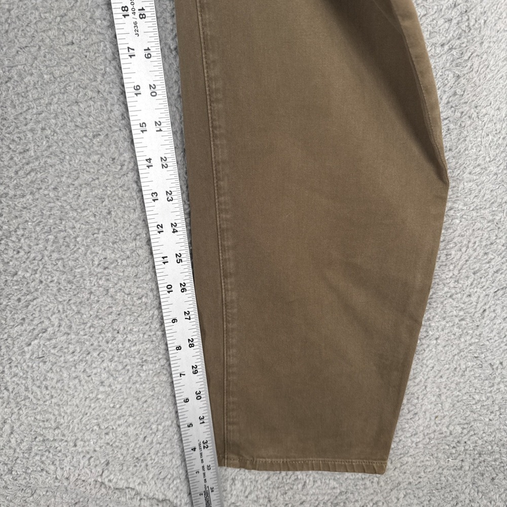Adriano Goldschmied The Graduate Pants Mens 38x32 Olive Green Chino Stretch - Picture 6 of 8